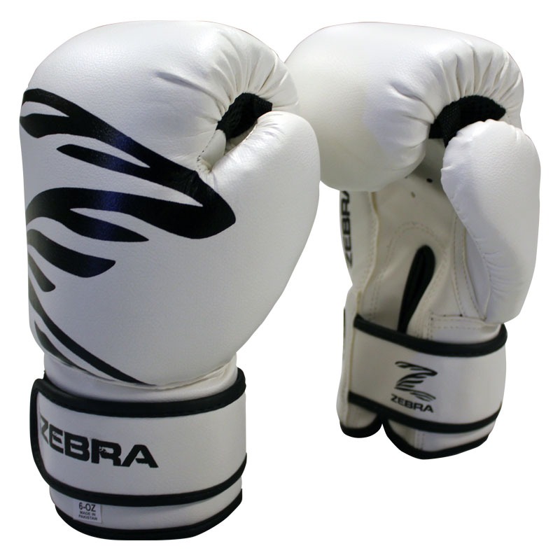 Zebra boxing gloves